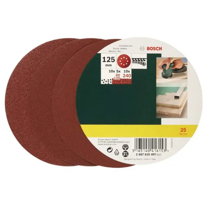 Bosch papery abrasive Exzent 25 pieces