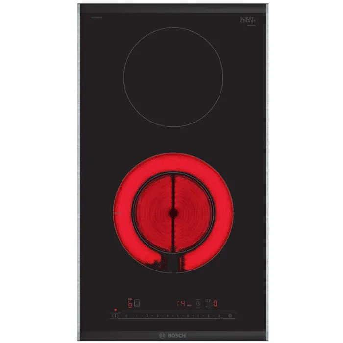 Bosch PKF375FP2E Series 6, Autonomous hob (black/stainless steel)
