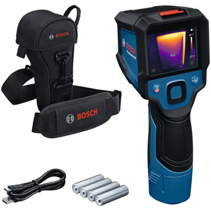 Bosch Powertools battery-powered thermal imaging camera GTC 12V-450-13 Professional (blue/black, without battery and charger, in tool bag)