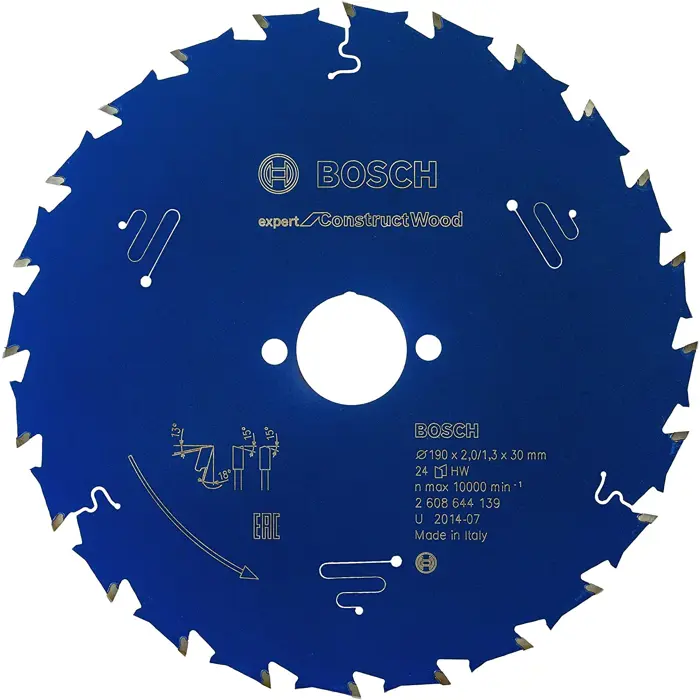 Bosch Powertools circular saw blade Expert for Construct Wood H 190x30-24 - 2608644139