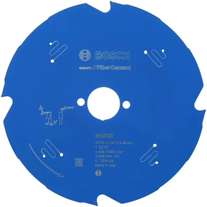 Bosch Powertools circular saw blade Expert for Fiber Cement H 190x30-4 - 2608644125