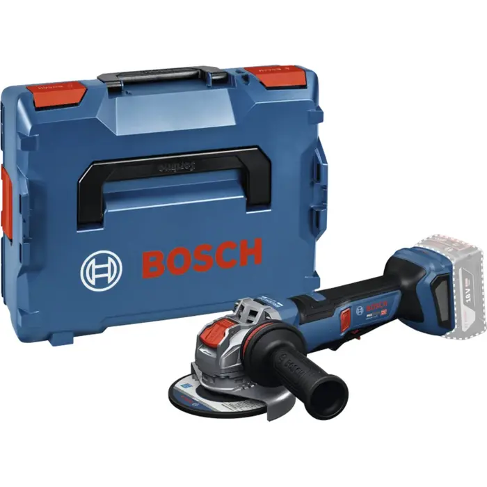 Bosch Powertools cordless angle grinder GWX 18V-11PS Professional solo, 18Volt (blue/black, without battery and charger, X-LOCK click system, additional handle)