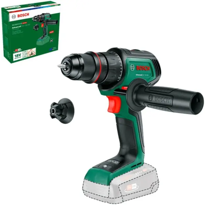 Bosch Powertools cordless drill driver AdvancedDrill 18V-80 QuickSnap Solo (green/black, without battery and charger, POWER FOR ALL ALLIANCE)