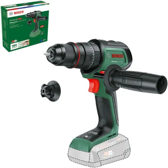 Bosch Powertools cordless impact drill AdvancedImpact 18V-80 QuickSnap Solo (green, without battery and charger, POWER FOR ALL ALLIANCE)