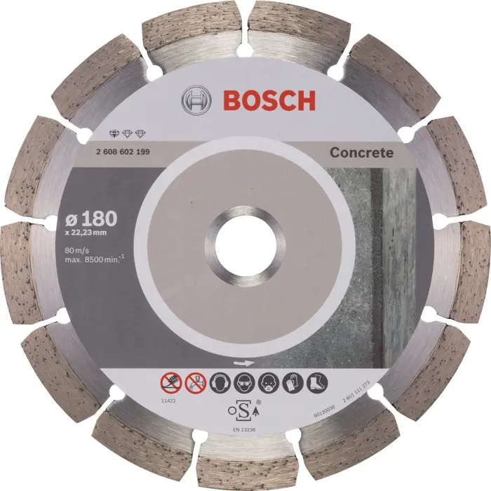 Bosch Powertools diamond cutting disc standard for concrete, Ř 180mm (bore 22.23mm)