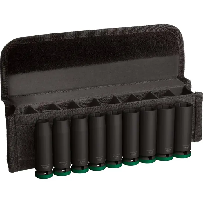 Bosch Powertools PRO Impact socket set 1/2"", 9-piece (black, deep)