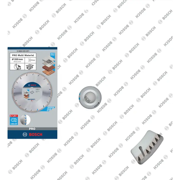 Bosch Powertools PRO Multi Material diamond cutting disc, O 350mm (bore 25.4mm)