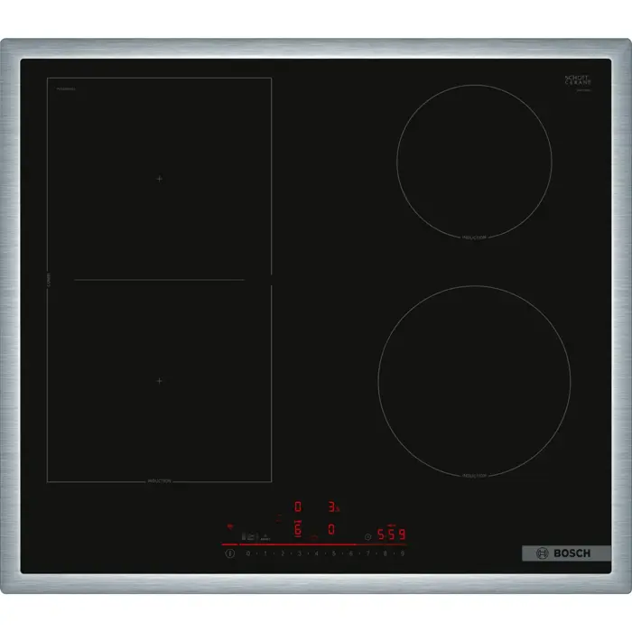 Bosch PVS64RHB1E Series 6, independent hob (black/stainless steel, 60 cm)