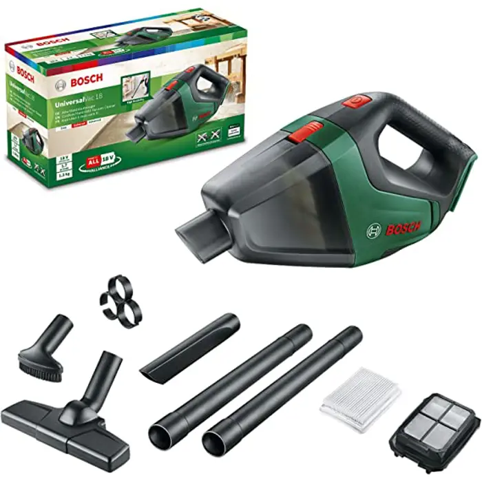Bosch UniversalVac 18, handheld vacuum cleaner (green, without battery and charger)
