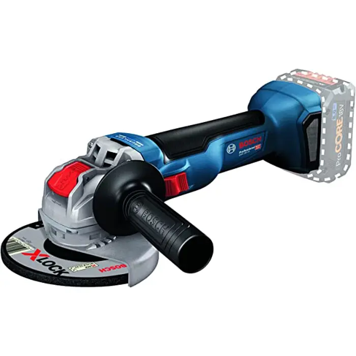 Bosch X-LOCK cordless angle grinder GWX 18V-10 Professional solo, 18V (blue/black, without battery and charger, with L-BOXX)