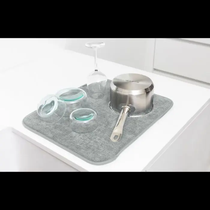 Brabantia dish drying mat made of microfibre gray 230301