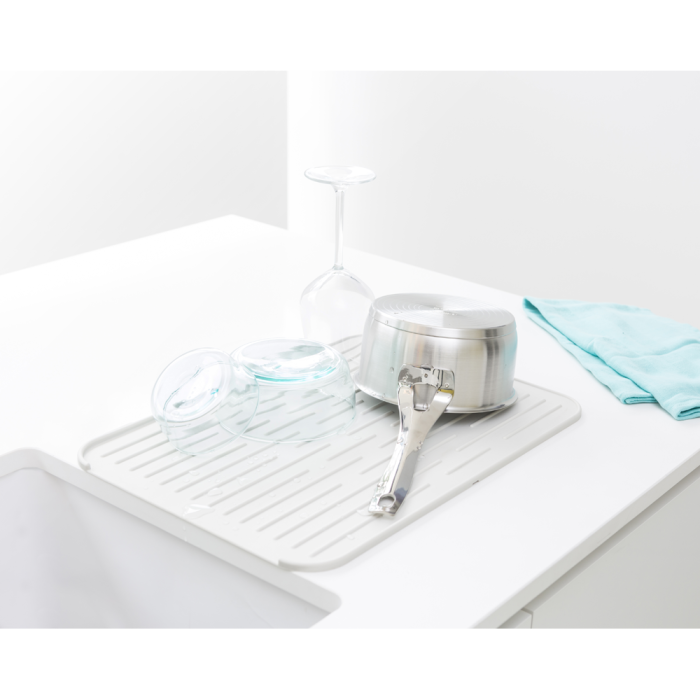 Brabantia silicone dish drying mat white 117466