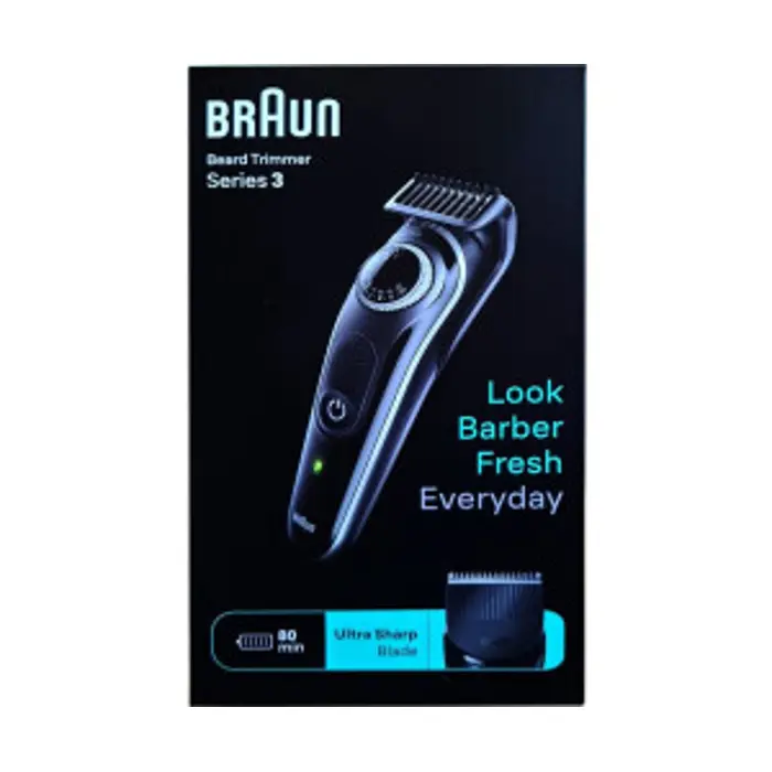 Braun Beard Trimmer Series 3 BT3440, Beard Trimmer Black