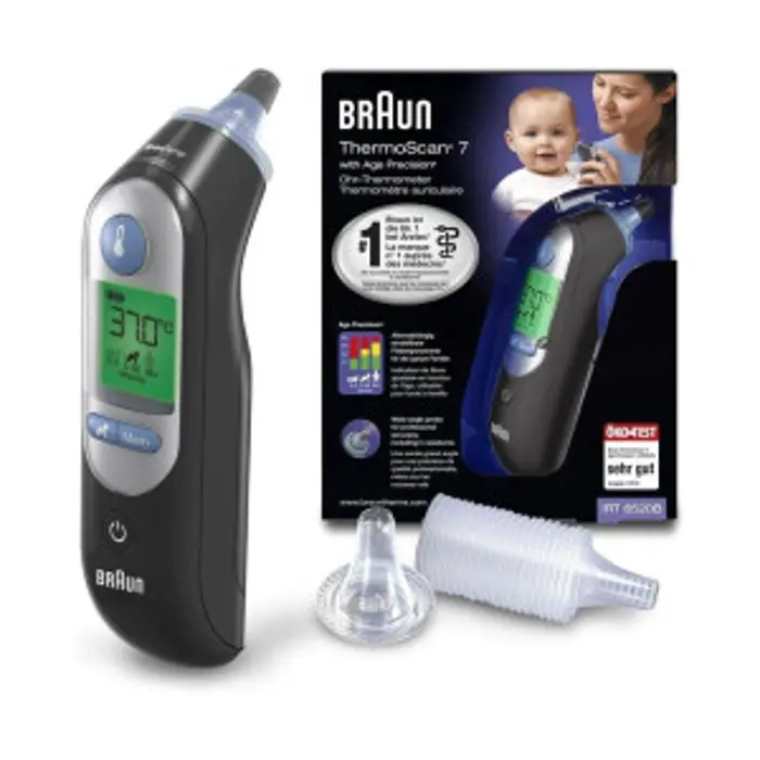 Braun ThermoScan 7 black infrared ear thermometer