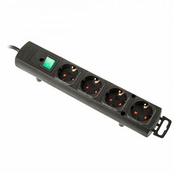 Brennenstuhl Comfort-Line Plus socket strip, 4-way - black 1153100100