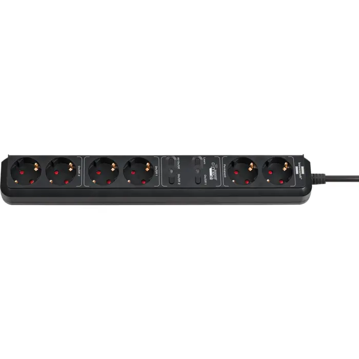 Brennenstuhl Connect Eco-Line WiFi socket strip 6-way (black, 1.5 meters, timer, voice control)