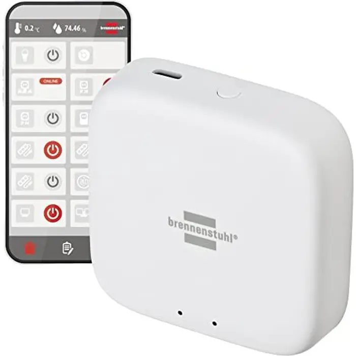 Brennenstuhl Connect Zigbee Gateway, base station (white, Zigbee, brennenstuhl Connect)