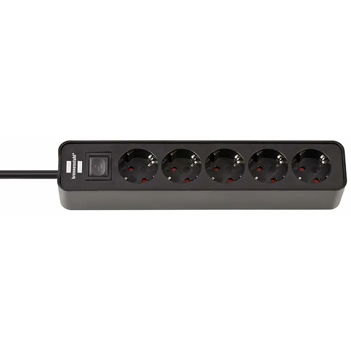 Brennenstuhl Ecolor power strip 5-fold black