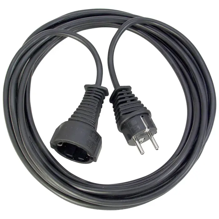 Brennenstuhl extension cable 5m black 1x