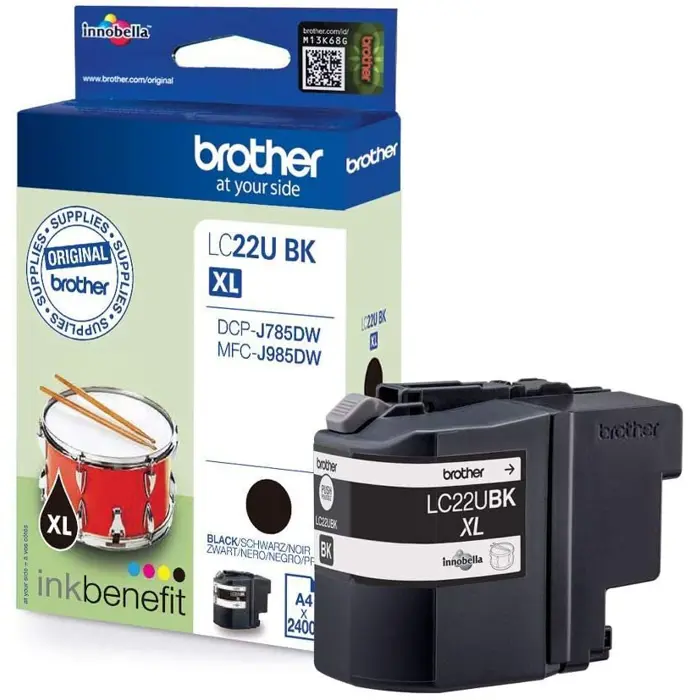 Brother ink black LC-22UBK