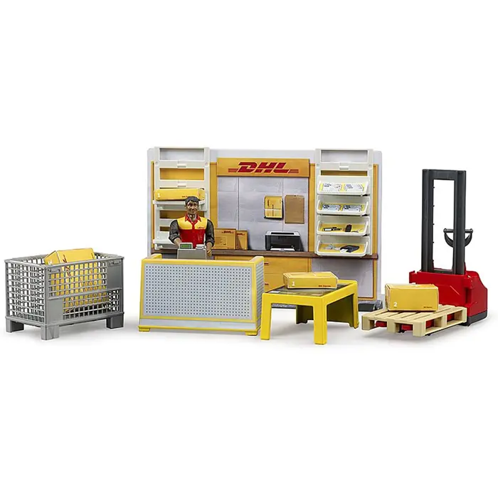 Bruder bworld DHL parcel shop, play building