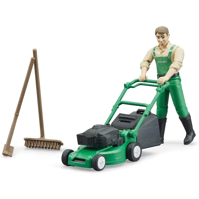 BRUDER bworld gardener with lawn mower - 62103