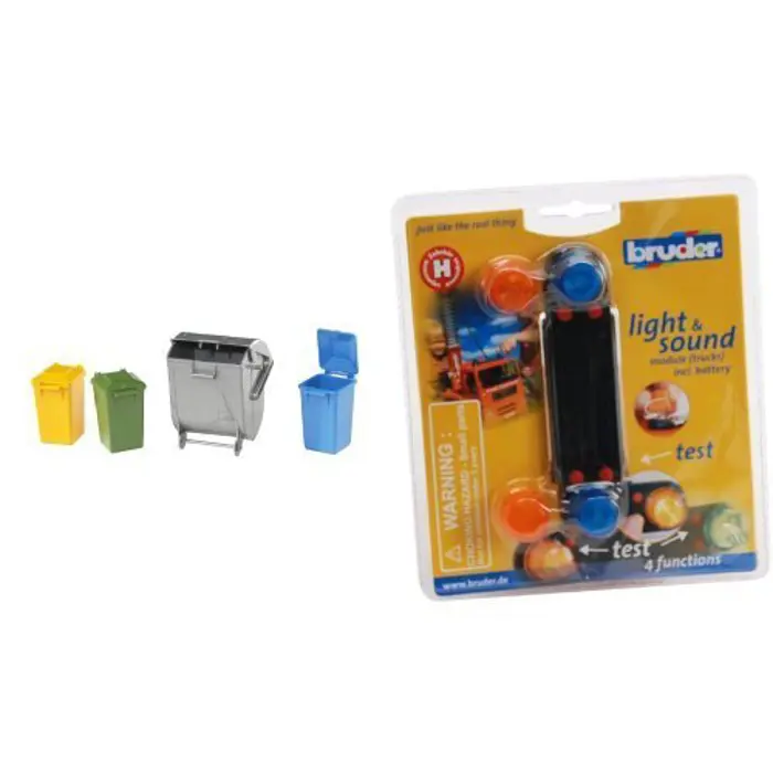 Bruder Professional Series Garbage Can Set - 02607