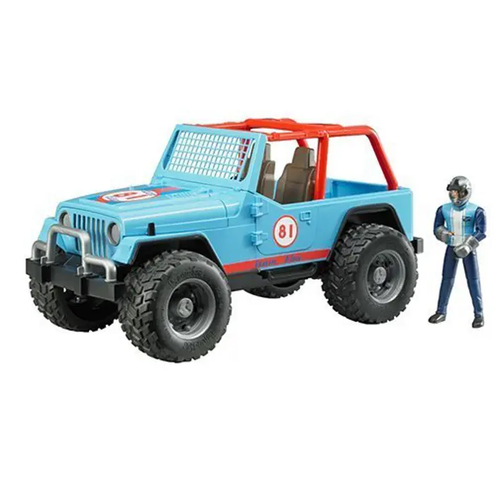 Bruder Professional Series Jeep Cross country Racer blue with driver - 02541