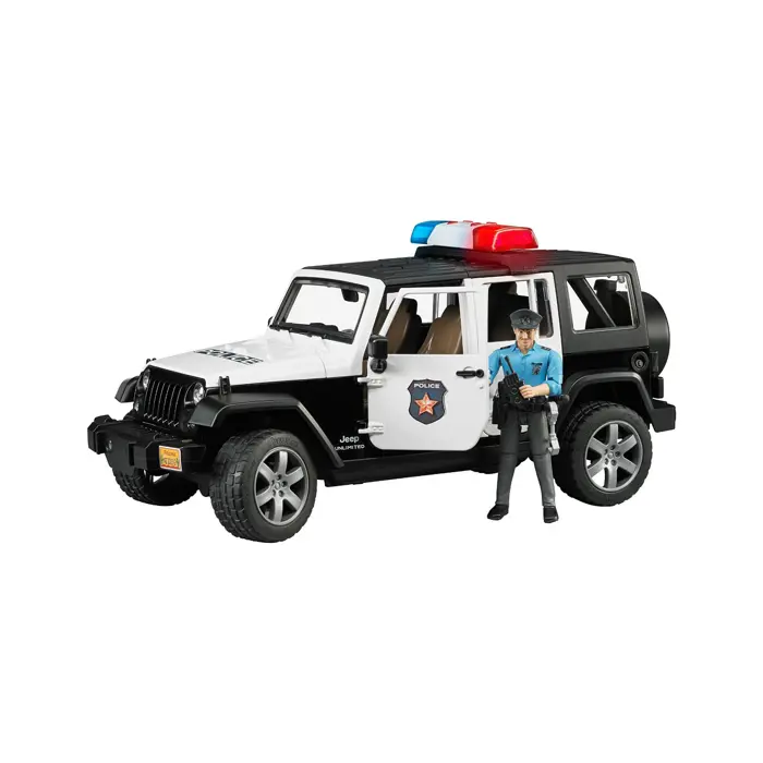 Bruder Professional Series JEEP Wrangler Unlimited Rubicon Police Vehicle with Policeman and Accessories (02526)