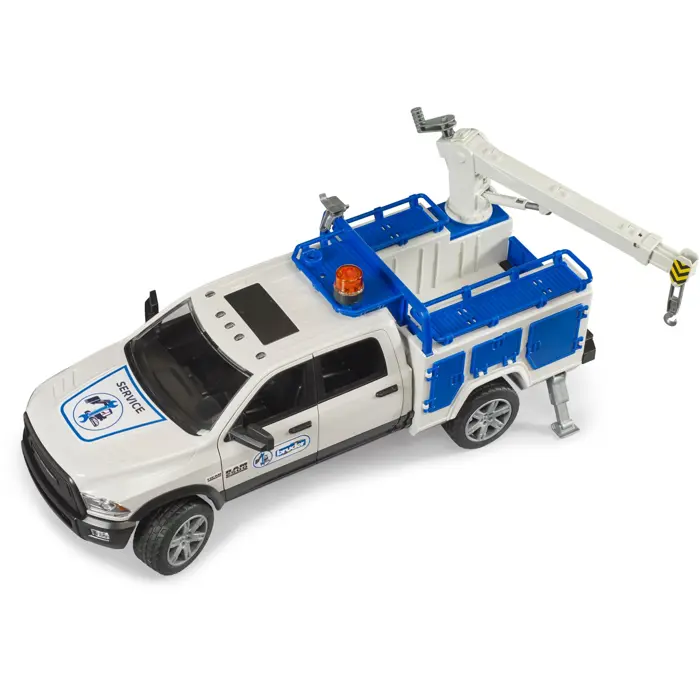 bruder-ram-2500-service-truck-with-crane-and-rotating-beacon-54284-02509-w.webp