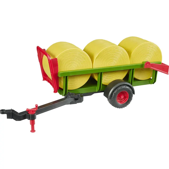 BRUDER round bale collector with 3 round bales