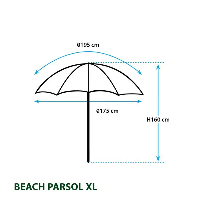 BRUNNER BEACH PARSOL beach umbrella 0113009N.C08
