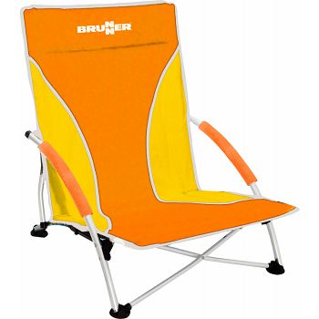 BRUNNER folding beach chair CUBA 0404147N.C85 orange yellow
