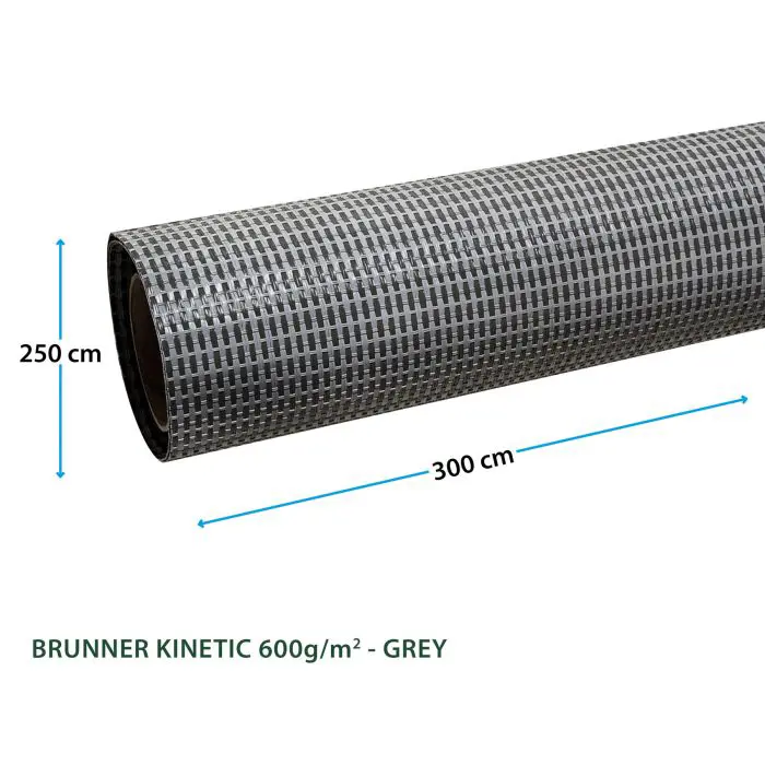 BRUNNER Mat Kinetic gray 250 x 500 cm 0201110N.C52