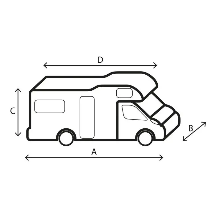 BRUNNER Protective cover for motor home 12M 7241542N