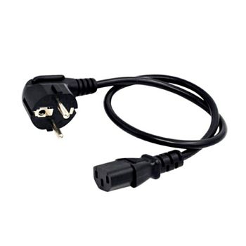 Bulk AC cord - 0.6m / 2ft, C13 connector, EU plug, single pack