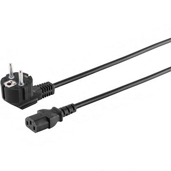 Bulk AC cord - 0.6m / 2ft, C5 connector, EU plug, single pack