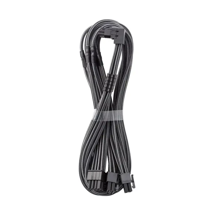 CableMod C-Series Pro Anschlusskabel - Variante A, 90°, 16-Pin zu 3x8-Pin PCIe, carbon-CM-PCSR-16P3-RAN60KC-5PK-R-SS