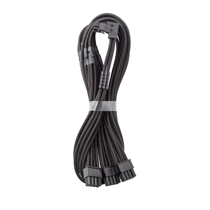 CableMod C-Series Pro Anschlusskabel - Variante B, 90°, 16-Pin zu 3x 8-Pin PCIe, schwarz-CM-PCSR-16P3-RBN60KK-5PK-R-SS