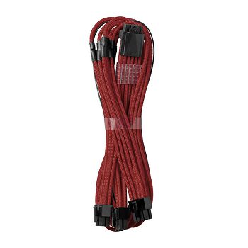 CableMod C-Series Pro ModMesh 12VHPWR to 3x PCI-e Cable for Corsair - 60cm, dark red CM-PCSR-16P3-N60KBR-5PC-R