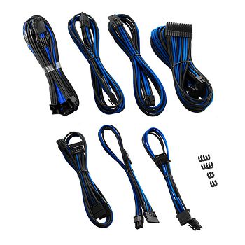CableMod C-Series Pro ModMesh 12VHPWR Cable Kit for Corsair RM, RMi, RMx (Black Label) - black/blue CM-PCSR-16P3KIT-NKKB-R