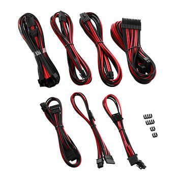 CableMod C-Series Pro ModMesh 12VHPWR Cable Kit for Corsair RM, RMi, RMx (Black Label) - black/red CM-PCSR-16P3KIT-NKKR-R