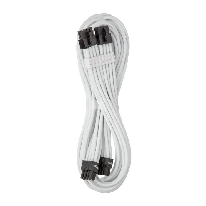 CableMod C-Series Pro ModMesh Bridged Anschlusskabel - 8+8-Pin PCIe, weiß, 60cm-CM-PCSR-B88P-N60KW-3PW-R