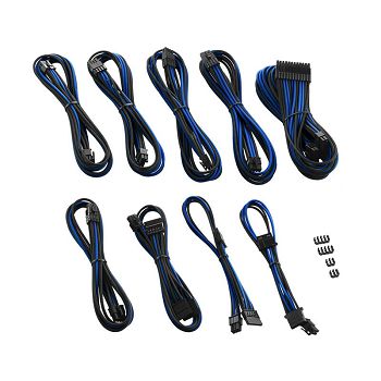 CableMod C-Series PRO ModMesh Cable Kit for RMi/RMx/RM (Black Label) - black/blue CM-PCSR-FKIT-NKKB-R