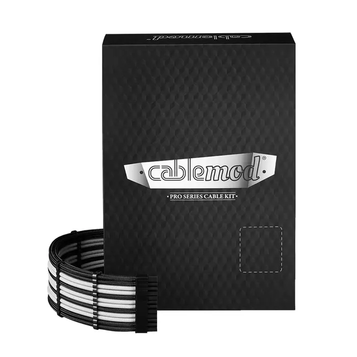 CableMod C-Series Pro ModMesh Sleeved 12V-2x6 12VHPWR Dual StealthSense Cable Kit for Corsair RMi, RMx (Black Label) - carbon-CM-PCSR-16X2KIT-NKC-R-SS