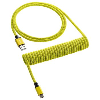 CableMod Classic Coiled Keyboard Cable USB-C to USB Typ A, Dominator Yellow - 150cm CM-CKCA-CY-KY150KY-R