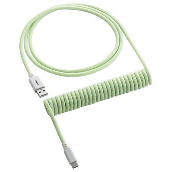 CableMod Classic Coiled Keyboard Cable USB-C to USB Typ A, Lime Sorbet - 150cm CM-CKCA-CW-LGW150LGW-R