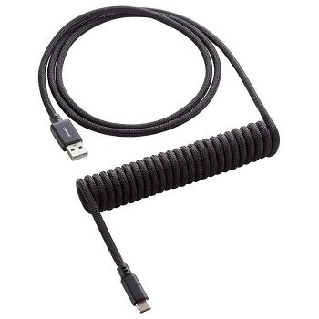 CableMod Classic Coiled Keyboard Cable USB-C to USB Typ A, Midnight Black - 150cm CM-CKCA-CK-KK150KK-R