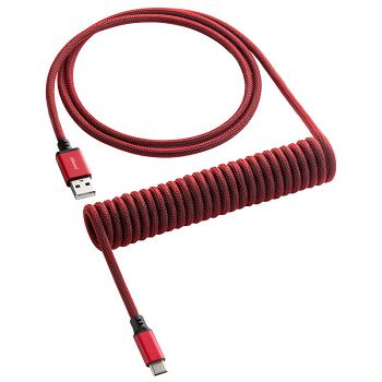 CableMod Classic Coiled Keyboard Cable USB-C to USB Typ A, Republic Red - 150cm CM-CKCA-CR-KR150KR-R