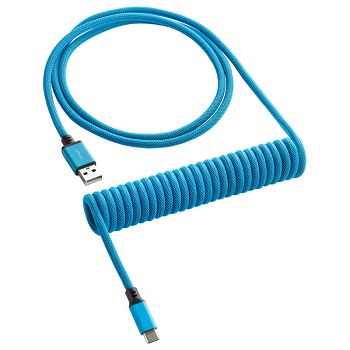 CableMod Classic Coiled Keyboard Cable USB-C to USB Typ A, Spectrum Blue - 150cm CM-CKCA-CLB-KLB150KLB-R